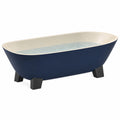 Bañera de acrílico azul/beige 170x80x60 cm