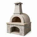 Horno de Leña de Piedra para Exterior 100x100x150 cm