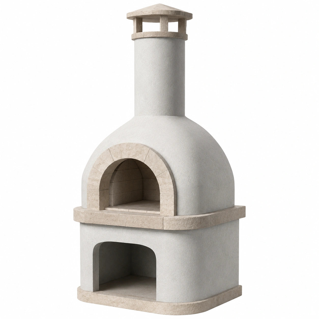 Horno de Piedra Refractaria con Chimenea Integrada