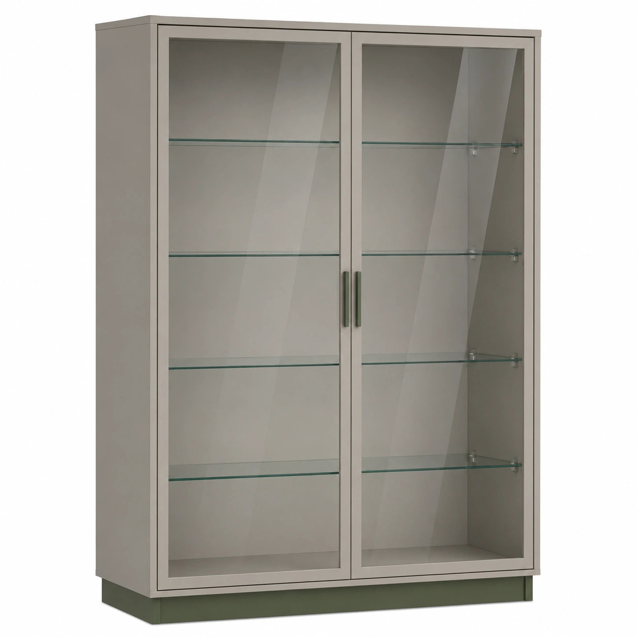 Vitrina de Madera y Vidrio Templado de 180x100x40 cm