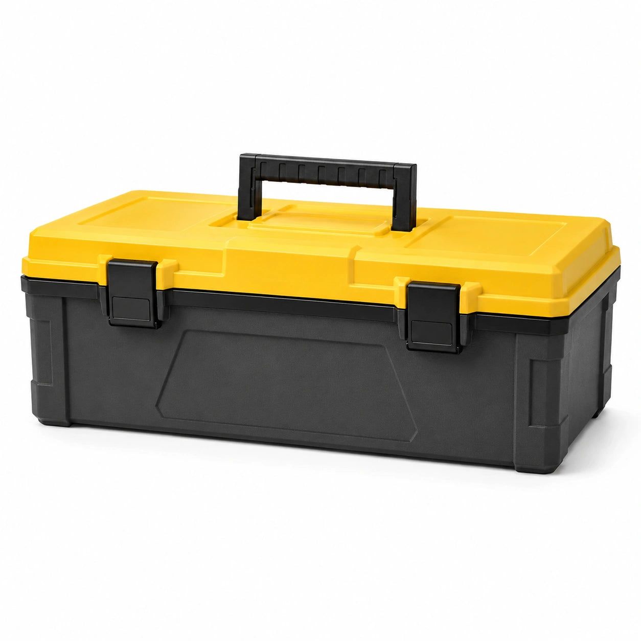 Caja de herramientas de plástico ABS amarillo y negro 52x25x25 cm