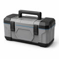 Caja de herramientas de polipropileno 45x25x22 cm Gris/Negro