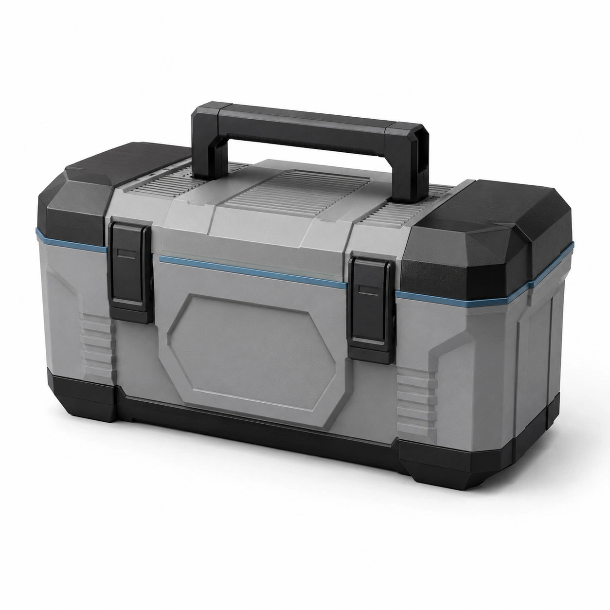 Caja de herramientas de polipropileno 45x25x22 cm Gris/Negro