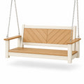 Columpio de Madera y Metal con Cadenas