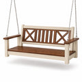 Columpio Colgante de Madera de Acacia con Cadenas de Acero, 150 cm