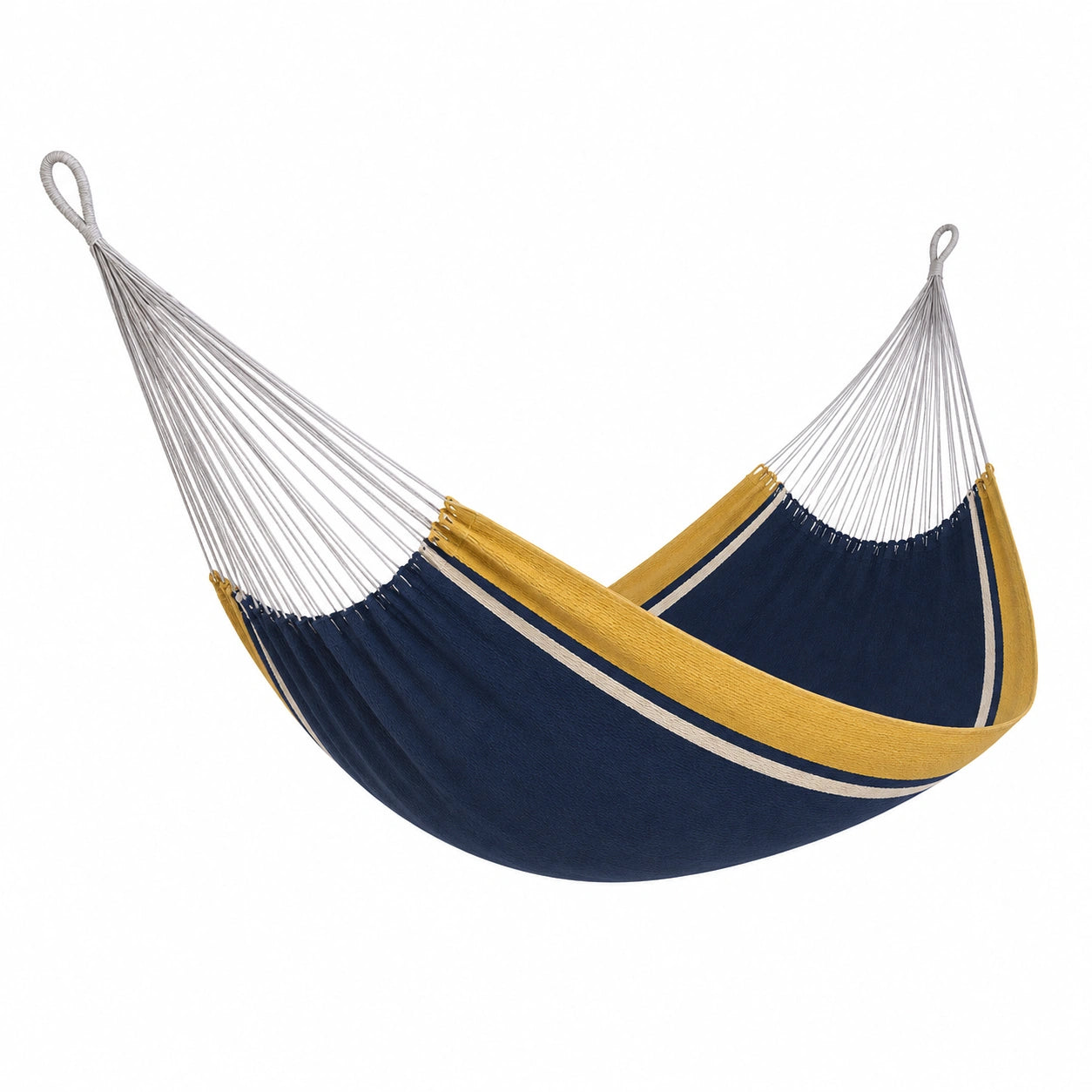 Hamaca de Lona Azul y Amarillo 200 cm x 150 cm