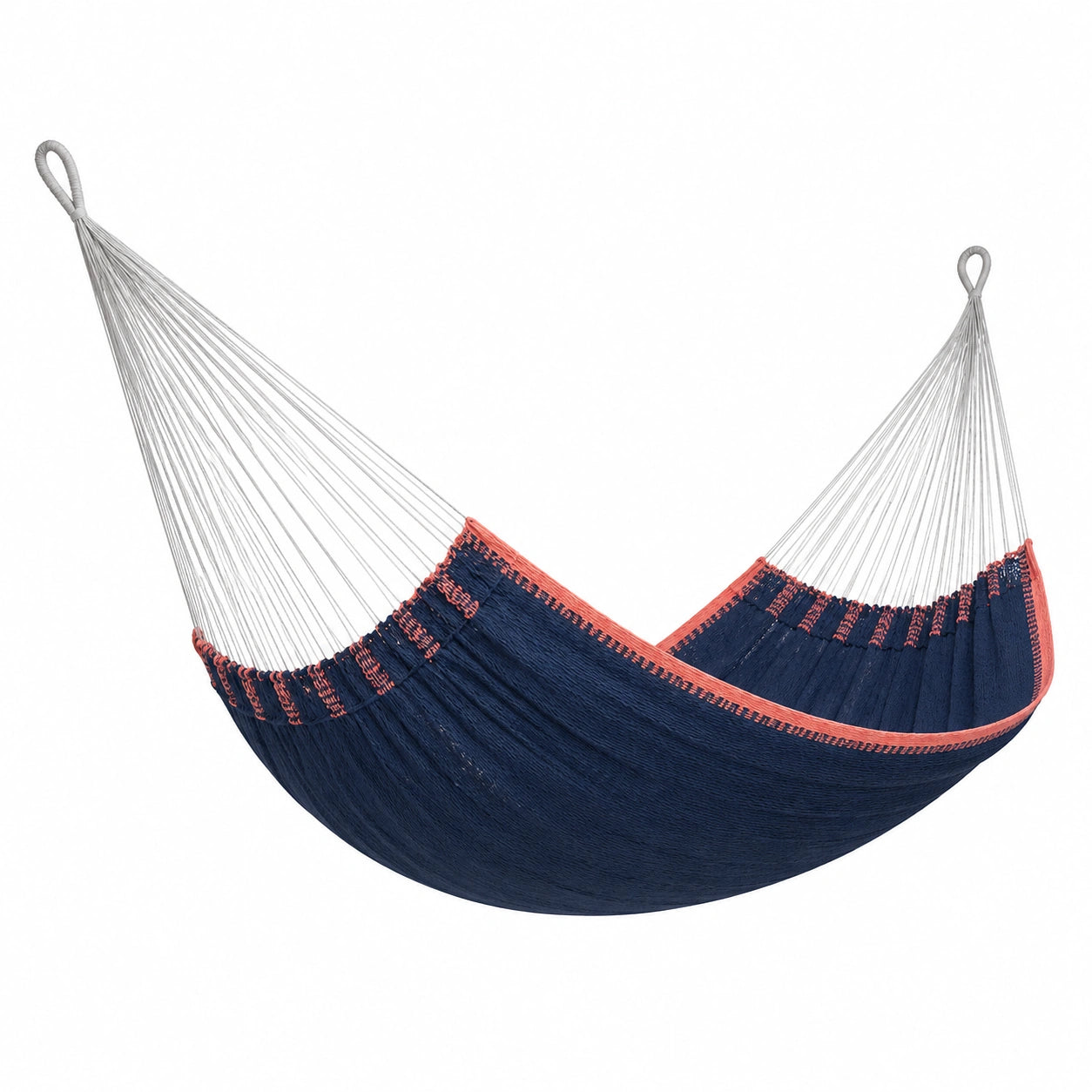 Hamaca de Algodón Azul y Roja 200 cm